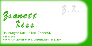 zsanett kiss business card